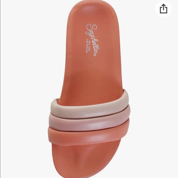 Seychelles Peach Pool Slides - Picture 6 of 6